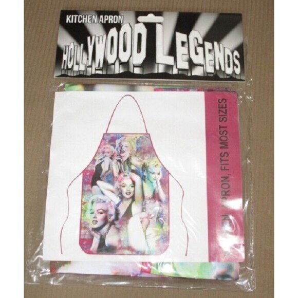 New Pink Marilyn Monroe Apron Kitchen Cooking Gift Oven Barbecue Grill Sexy Pics - Picture 3 of 3